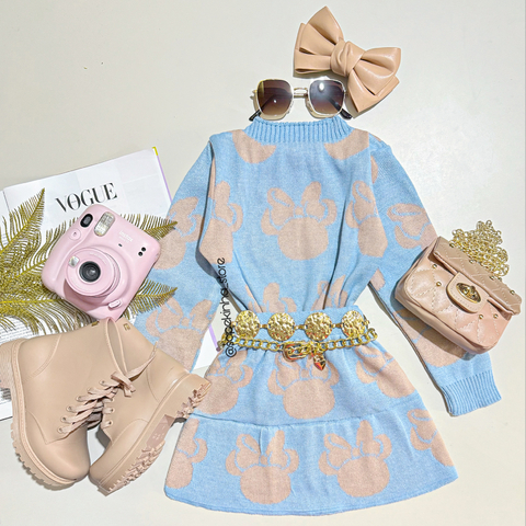 Conjunto tricô Minnie