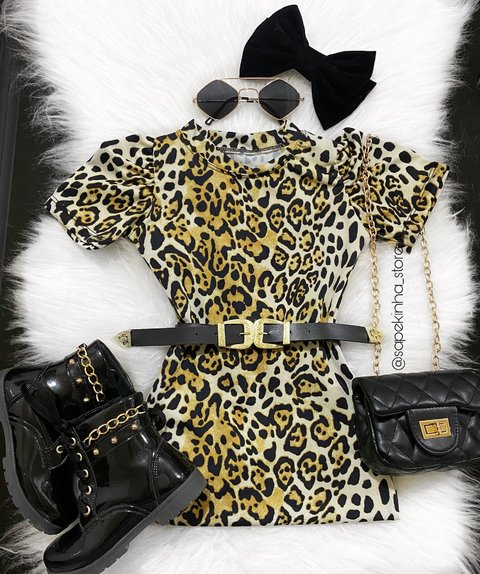 Vestido oncinha Mila