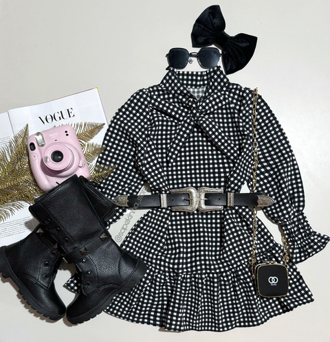 Vestido xadrez Elisa