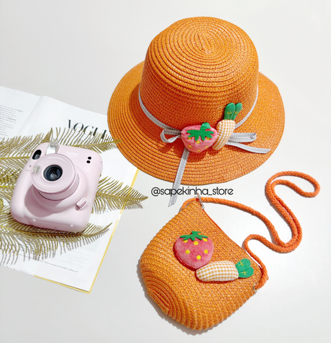 Kit chapeu com bolsa Praia