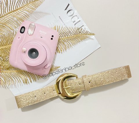 Cinto fivelão dourado