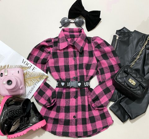 Chemise com cinto Vanessa