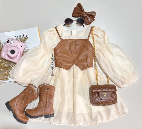 Vestido com colete Sophia