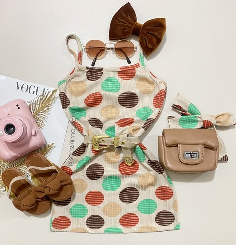 Vestido com faixa Fernanda