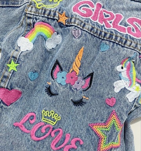 Jaqueta bordada Girl - comprar online