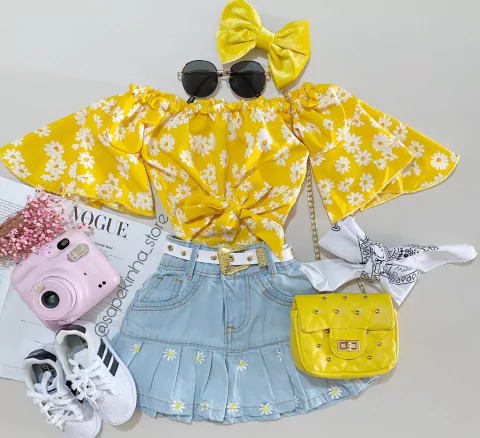 Saia jeans margarida