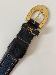 cinto YSL jeasn com couro original - comprar online