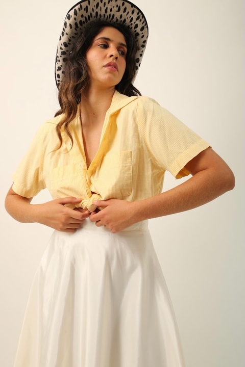 Camisa xadrez Vicky ombreira