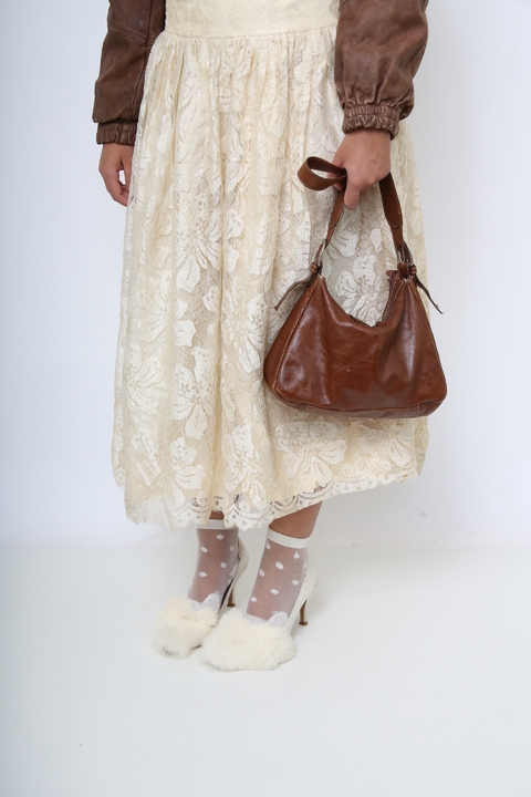 Bolsa marrom 100% couro