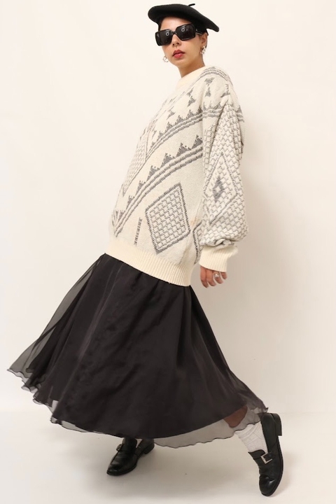 pulover longo off white western
