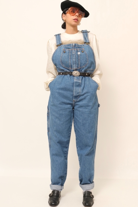jardineira jeans LEE azul vintage classica