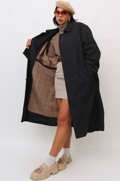 TRENC COAT RALPH LAUREN FORRO XADREZ LÃ - loja online