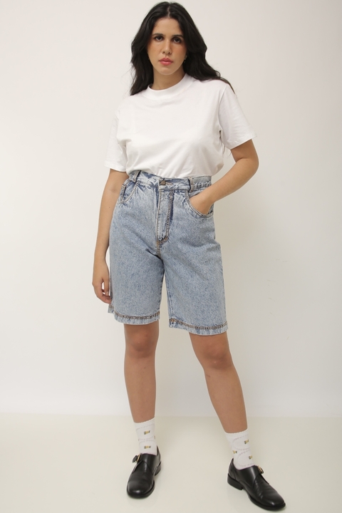Bermuda jeans cintura alta vintage