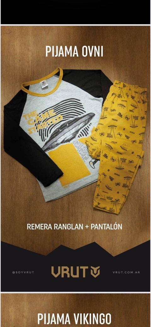 PIJAMA DE INVIERNO VARON MANGA LARGA