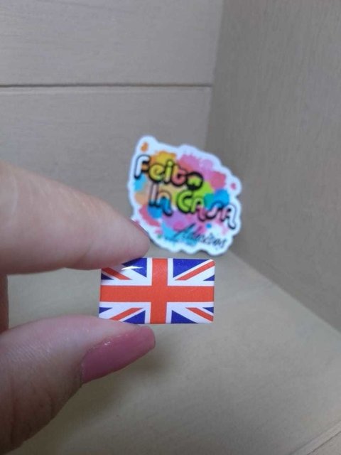 Adesivo Resinado para Tarjeta Placa Inglaterra Reino Unido