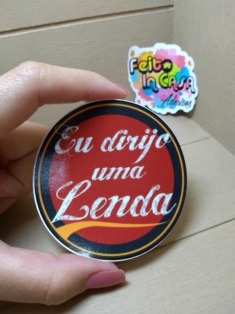 Adesivo Interno Eu Dirijo uma lenda