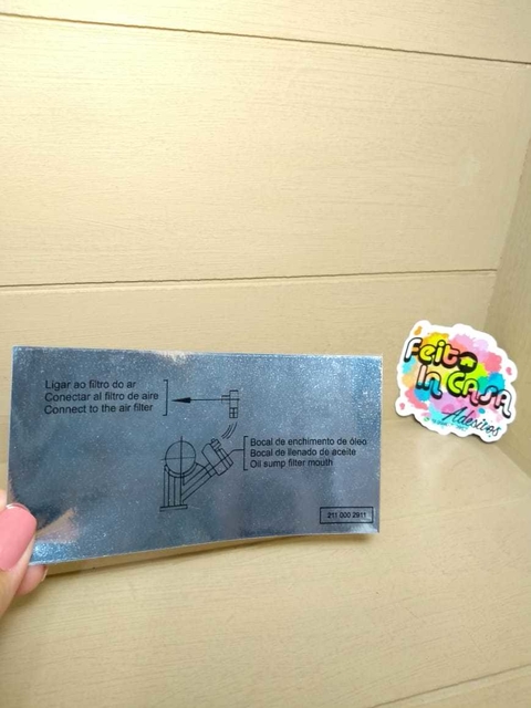 Adesivo Filtro de Óleo Motor a Ar Cromado Kombi