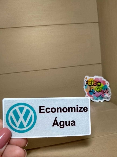 Adesivo Interno Economize Água