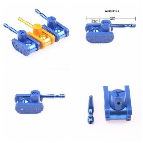 Pipe de Metal Tanque de guerra Azul