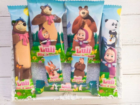 Golosinas Personalizadas para 10 chicos "MASHA Y EL OSO" en internet