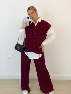 conjunto alice tricot VINHO - comprar online