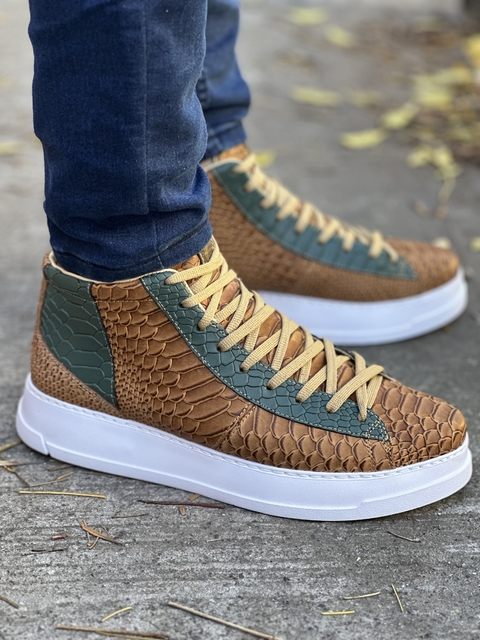 Japon suela y verde croco