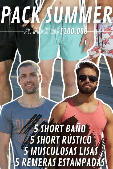 Pack Summer 20 Prendas (C/Muscu)