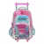 MOCHILA 18" CARRO LIC FOOTY C/LED I LOVE - TINTA AMARILLA