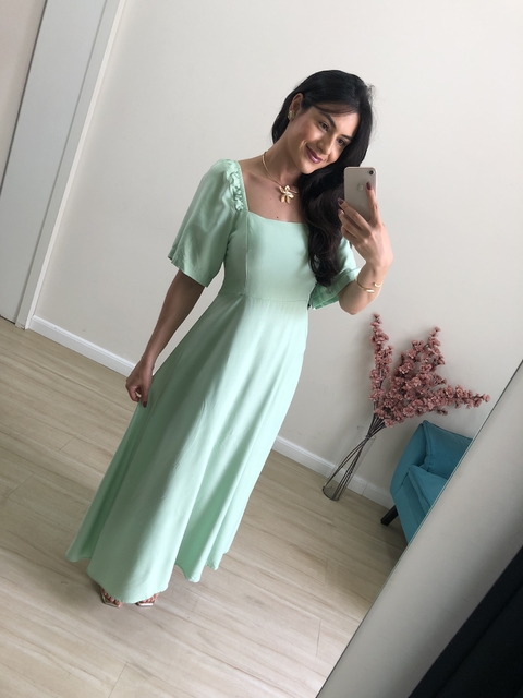 Vestido Mirian - Verde claro - comprar online