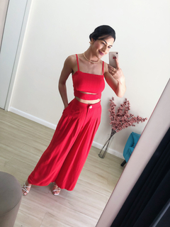 Cropped Sabrina - Vermelho na internet