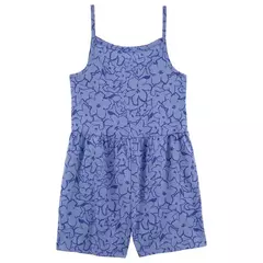 Mono "Carter´s" - De algodón celeste con flores grandes azules - comprar online