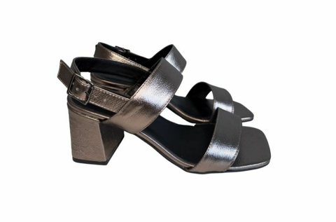 Salto Bloco Adriana Metal Onix - comprar online