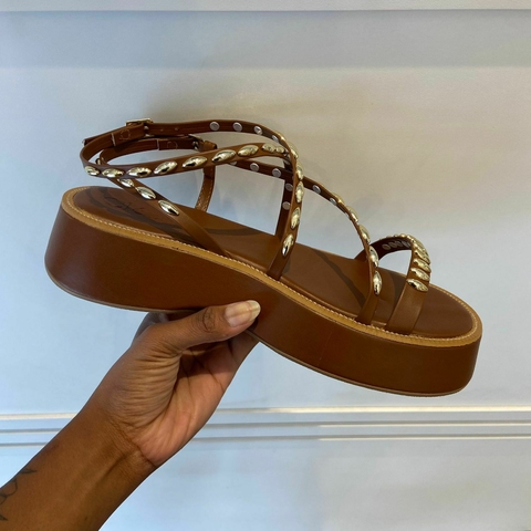 Sandália Papete Verônica Chocolate