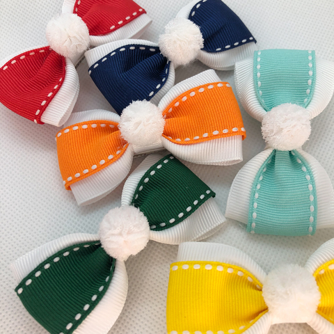 Laço gravata com fita pesponta (unidade)