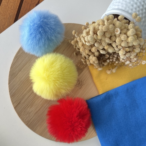 Pompom de pelo G (unidade)