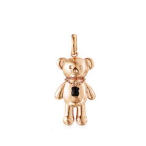 Osito con collar onix Rosa