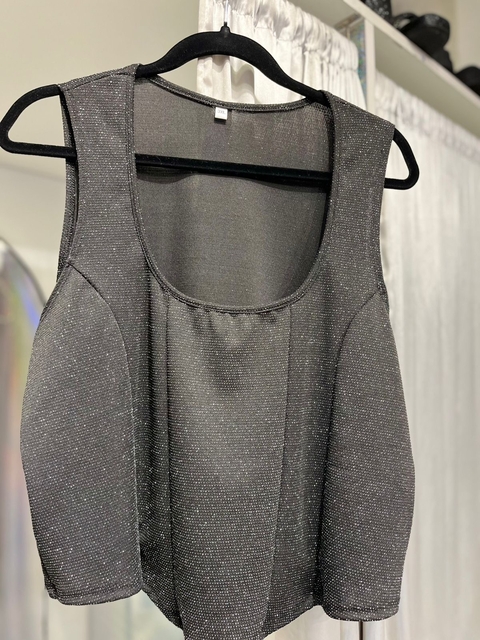 Musculosa Lurex Corta - comprar online