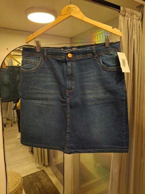 Pollera Jean Azul Cenitho - comprar online