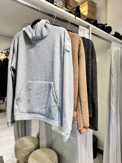 Buzo canguro waffle frizz - comprar online