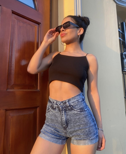 Short Azul Nevado con dobles economico - comprar online