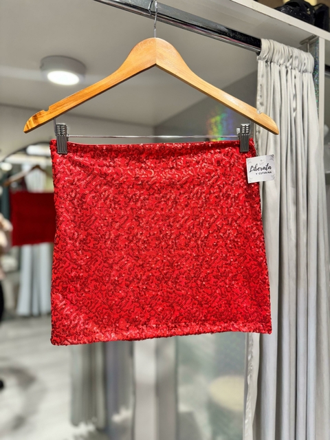 Pollera Bordada en lentejuelas - comprar online