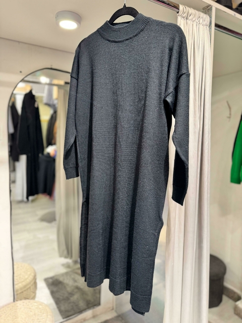 Vestido lanilla manga larga - comprar online