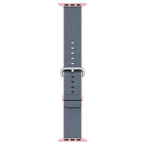 Pulseira Nylon Fecho Rosa Compatível com Apple Watch