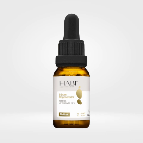 Sérum regenerador con retinol de Leisa Molinari para renovación celular y reducción de arrugas