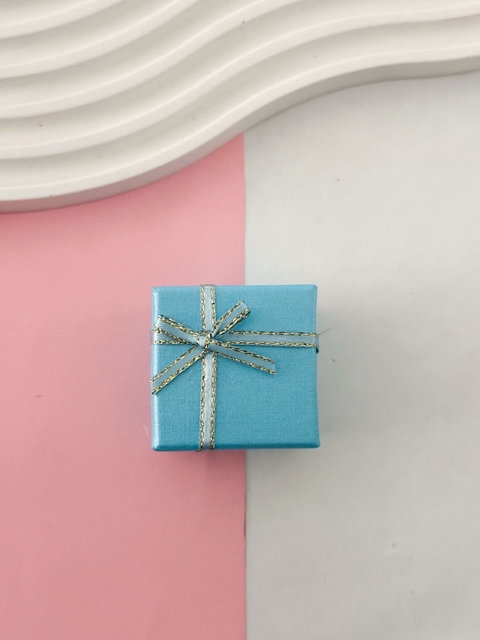 PACK X3 ESTUCHE PARA ANILLO PA17 CELESTE