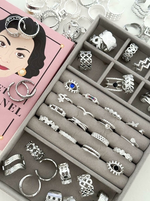 PACK X6 ANILLOS BLANCO FLEXIBLES CD328 - No acumula descuento
