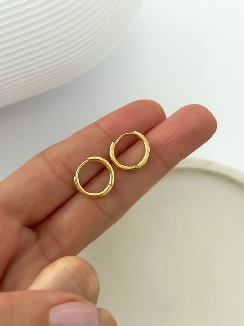 Argolla Isa Clip Gold 12mm ARD56