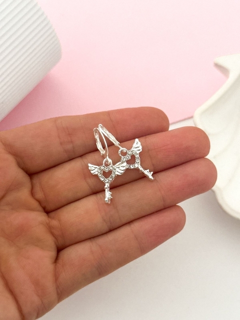 Argolla Llave Ala Strass NEGRO / BAR285