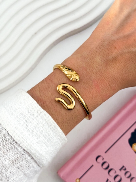 BRAZALETE ACERO DORADO PUD286 - comprar online