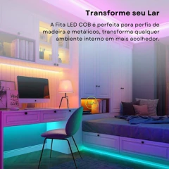 Kit Fita Led COB RGB Wi-Fi 5m Novadigital - Tuya
